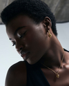 WILD THORN HOOP WITH HEART CHARM GOLD VERMEIL – Small Hoop Earring