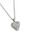WILD THORN HEART PENDANT RHODIUM-PLATED STERLING SILVER - Small necklace