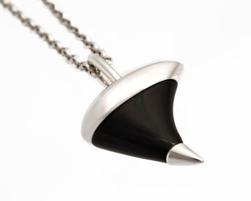 MIDNIGHT THORN SMALL PENDANT – Black Onyx Necklace