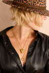 WILD THORN HEART LOCKET GOLD VERMEIL- Large Necklace