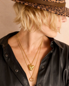 WILD THORN HEART LOCKET GOLD VERMEIL- Large Pendant