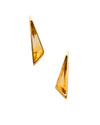 IGNITE CITRINE SPARK EARRING – Gold Vermeil Half-Bolt
