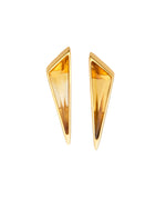 IGNITE CITRINE SPARK EARRING – Gold Vermeil Half-Bolt