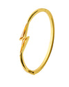 IGNITE CITRINE BANGLE – Gold Vermeil Lightning Bolt