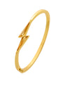 IGNITE CITRINE BANGLE – Gold Vermeil Lightning Bolt