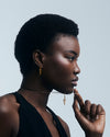 CITRINE LIGHTNING BOLT EARRINGS – 18ct Gold Vermeil Drop Earrings