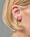SMOKEY QUARTZ LIGHTNING BOLT EARRINGS – Rhodium Silver Drop Earrings