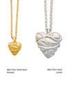 WILD THORN HEART PENDANT GOLD VERMEIL - Small necklace
