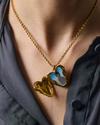 WILD THORN HEART LOCKET GOLD VERMEIL- Large Pendant