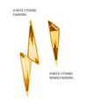 IGNITE CITRINE EARRINGS – Gold Vermeil Earrings