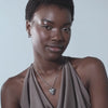 WILD THORN HEART LOCKET RHODIUM SILVER - Large Necklace